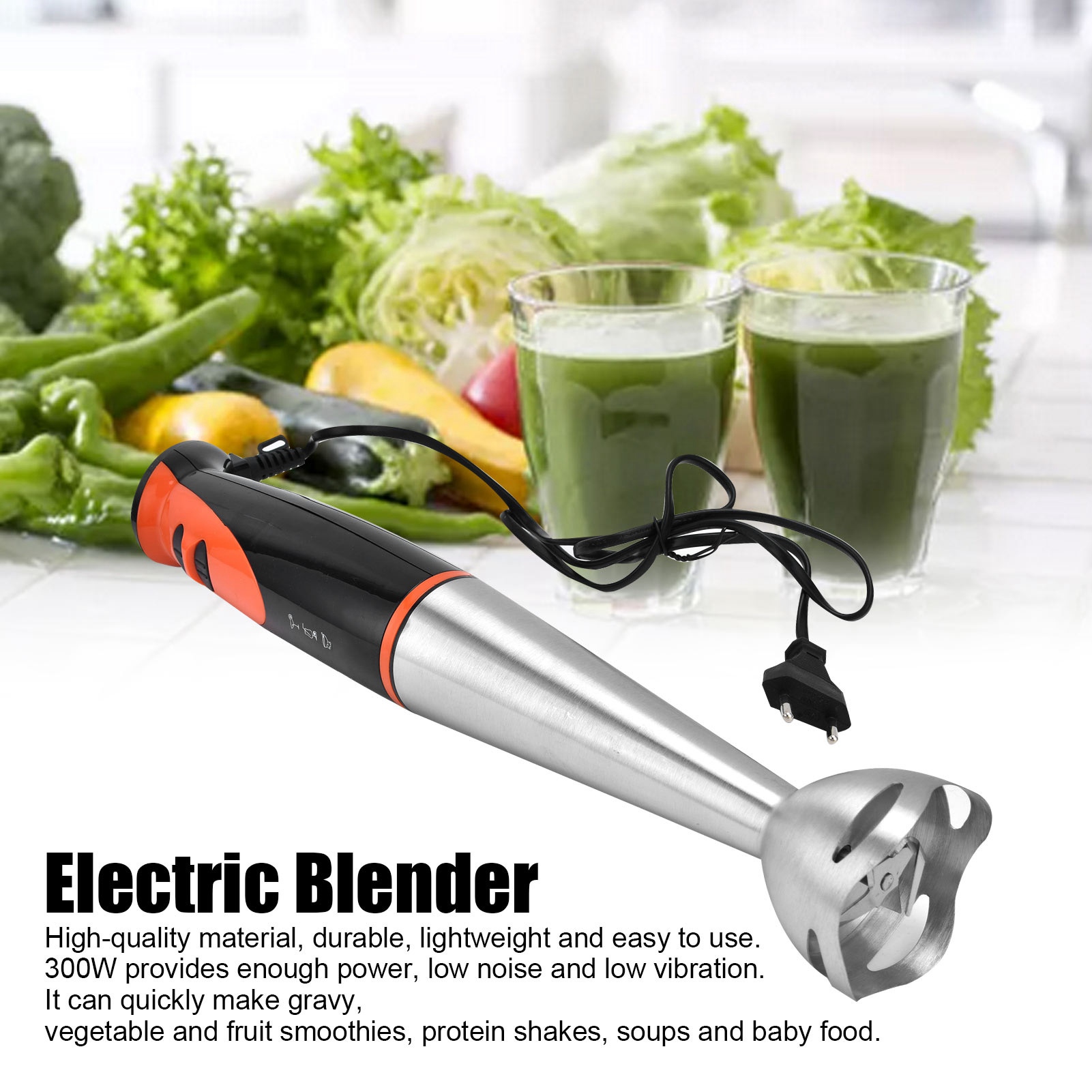 Immersion Hand Blender Set - Elektrischer Mixer Elektrischer Handmixer Eierschläger Küchenmaschine
