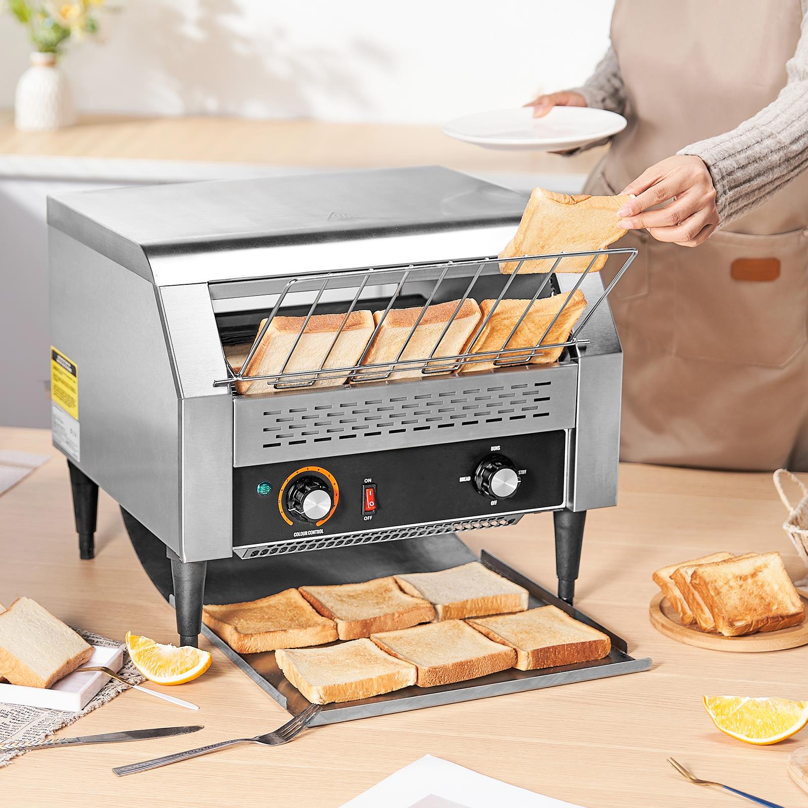 Kitchen Appliances - Gewerblicher Förderband-Toaster, 450 Scheiben pro Stunde,