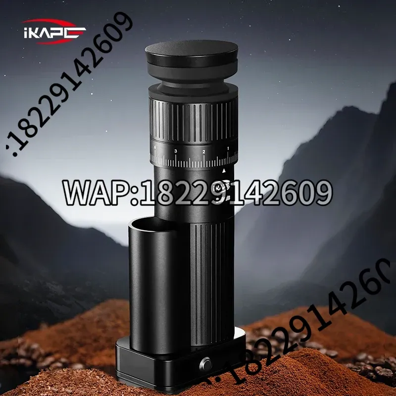 Coffee Bean Grinder Electric - IKAPE Elektrische Kaffeemühle, verstellbare Mahlwerke, 48-mm-Mahlkern,