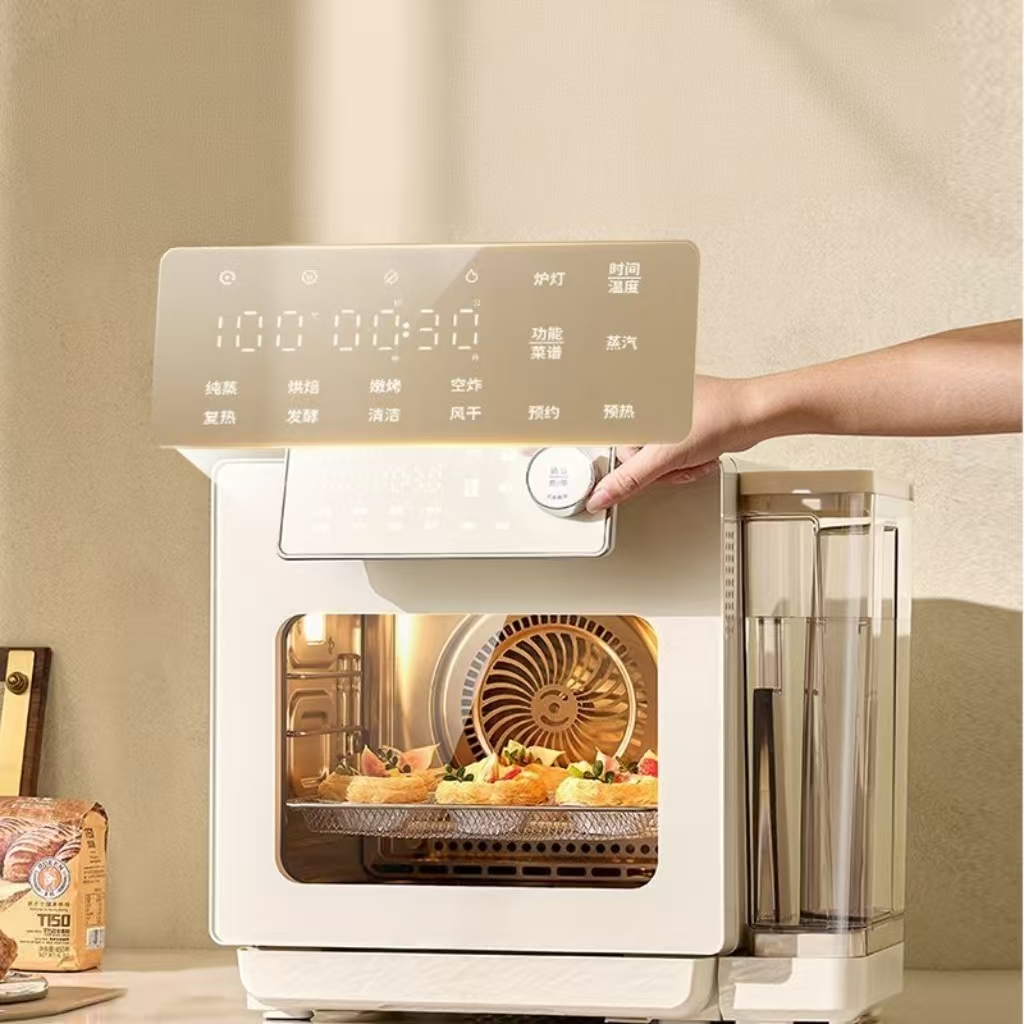 Home Appliances - NWD Edelstahl Elektrischer Smarter Dampf-Heißluftfritteuse-Ofen Digitales