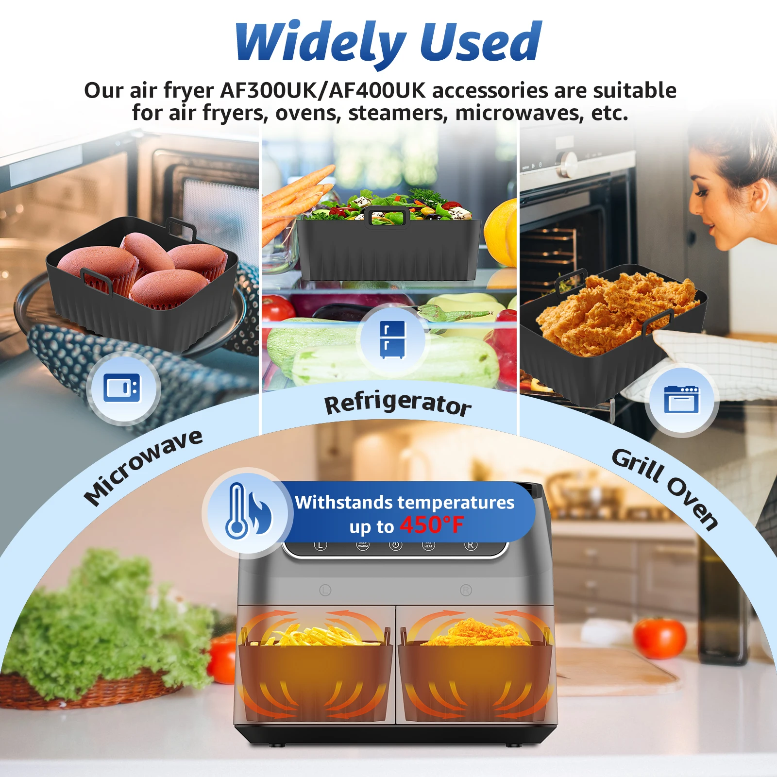 2 Stück Silikon-Einlagen für H – Air Fryer Silicone Pot Liner Bewertung und Preis